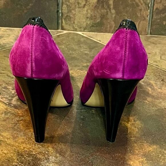 Nine West Wndakin Purple Black High Heels 7.5 - Picture 5 of 14